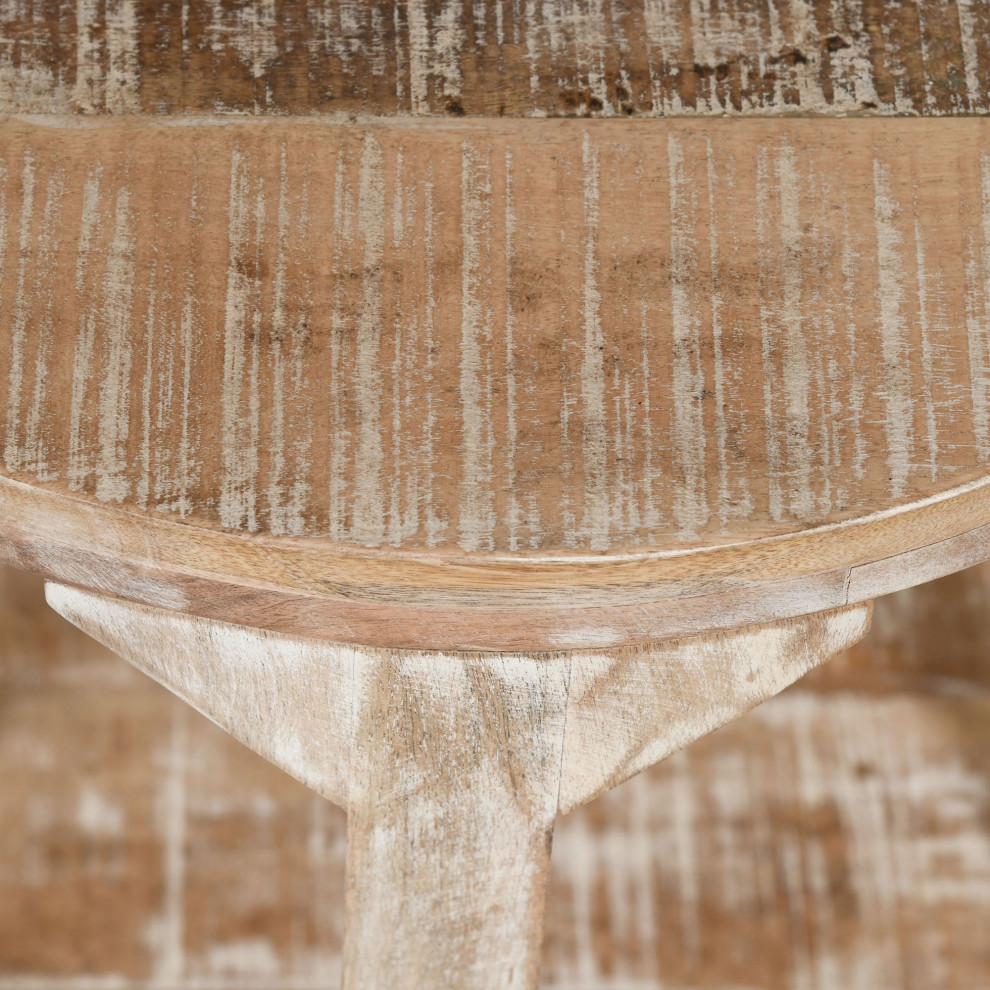 Rustic Modern Solid Wood Accent Table   Farmhouse   Side Tables And End Tables   by WHI  Houzz