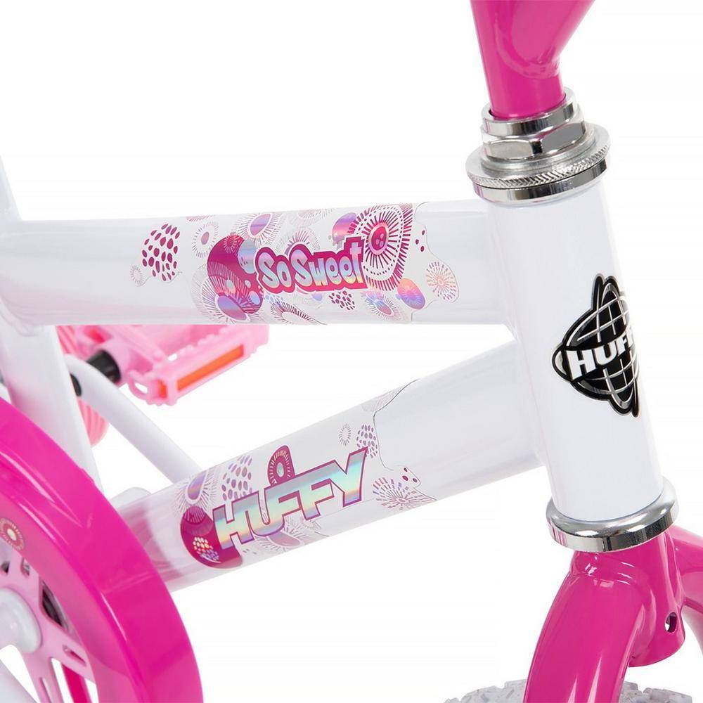 Huffy So Sweet 16 in. White and Pink Girls' Bike 21810