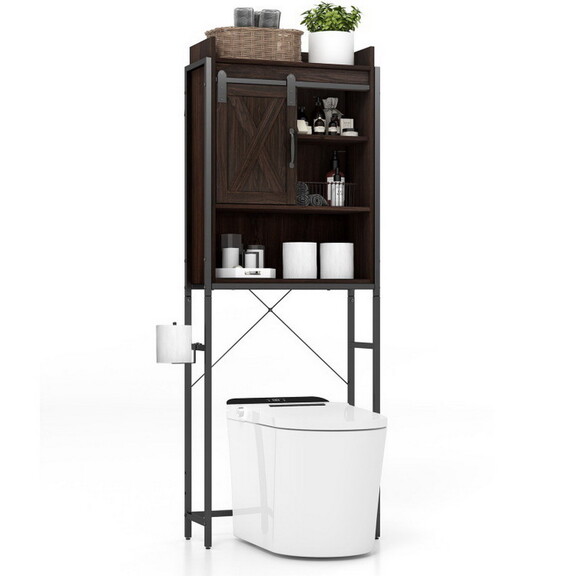 Costway 91476285 4 Tier Multifunctional Toilet Sor...