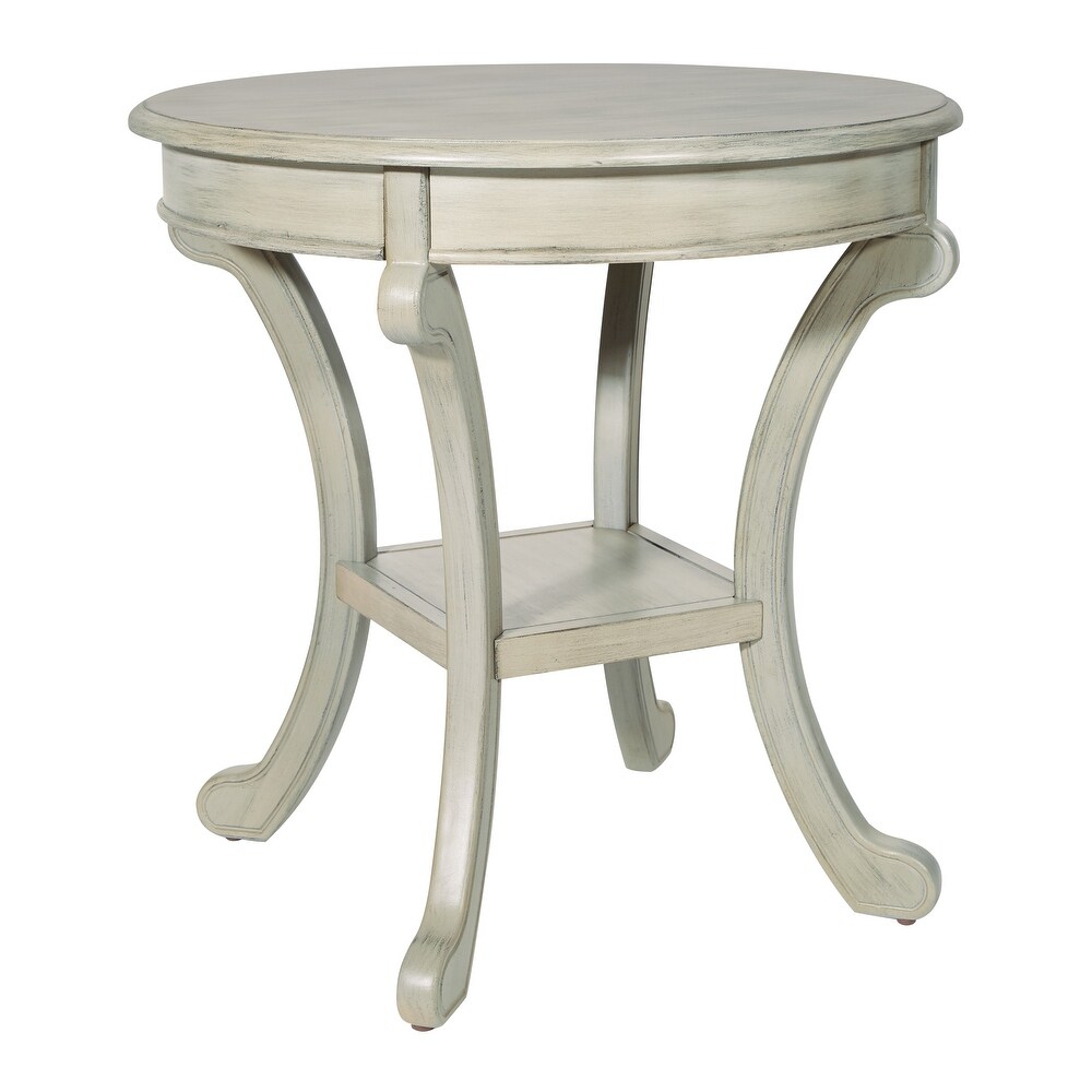 Copper Grove Korostyshiv Hand painted Transitional Accent Table