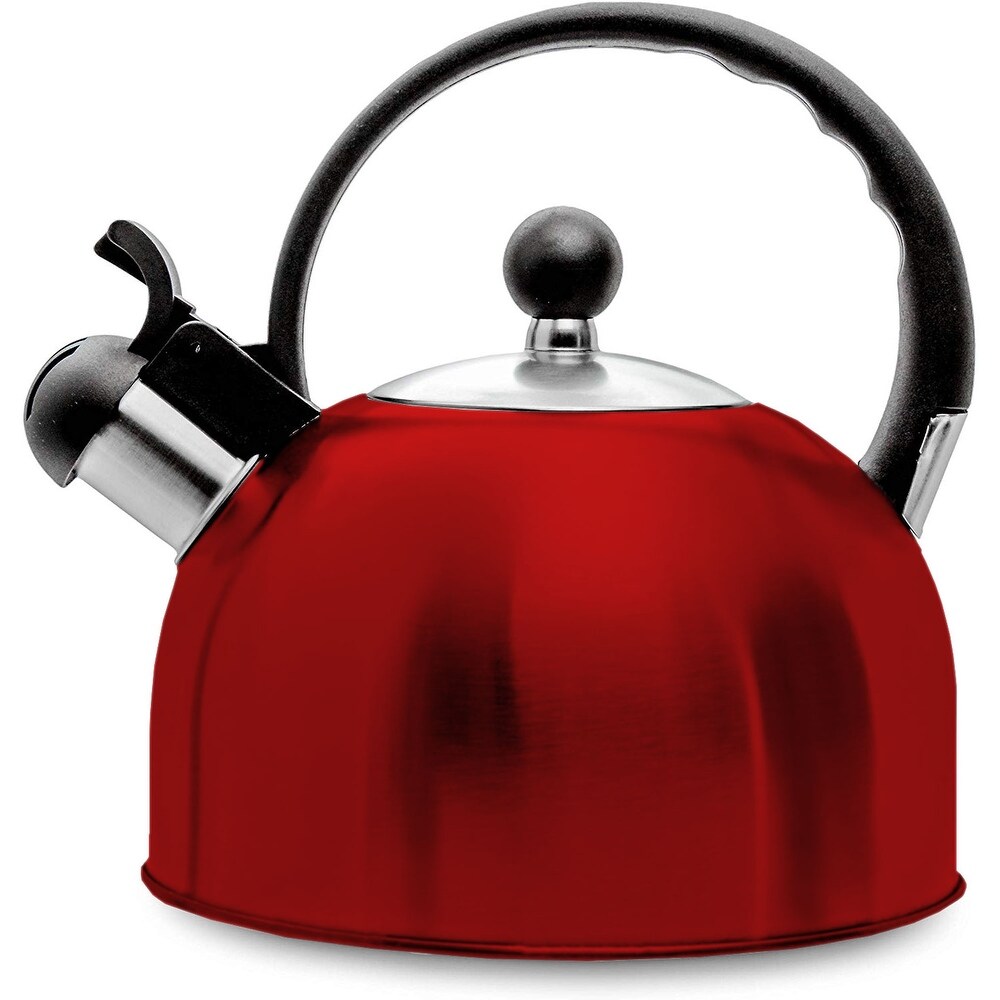 Premius Stainless Steel Whistling Tea Kettle  2.5 Liters   2.5 Liters