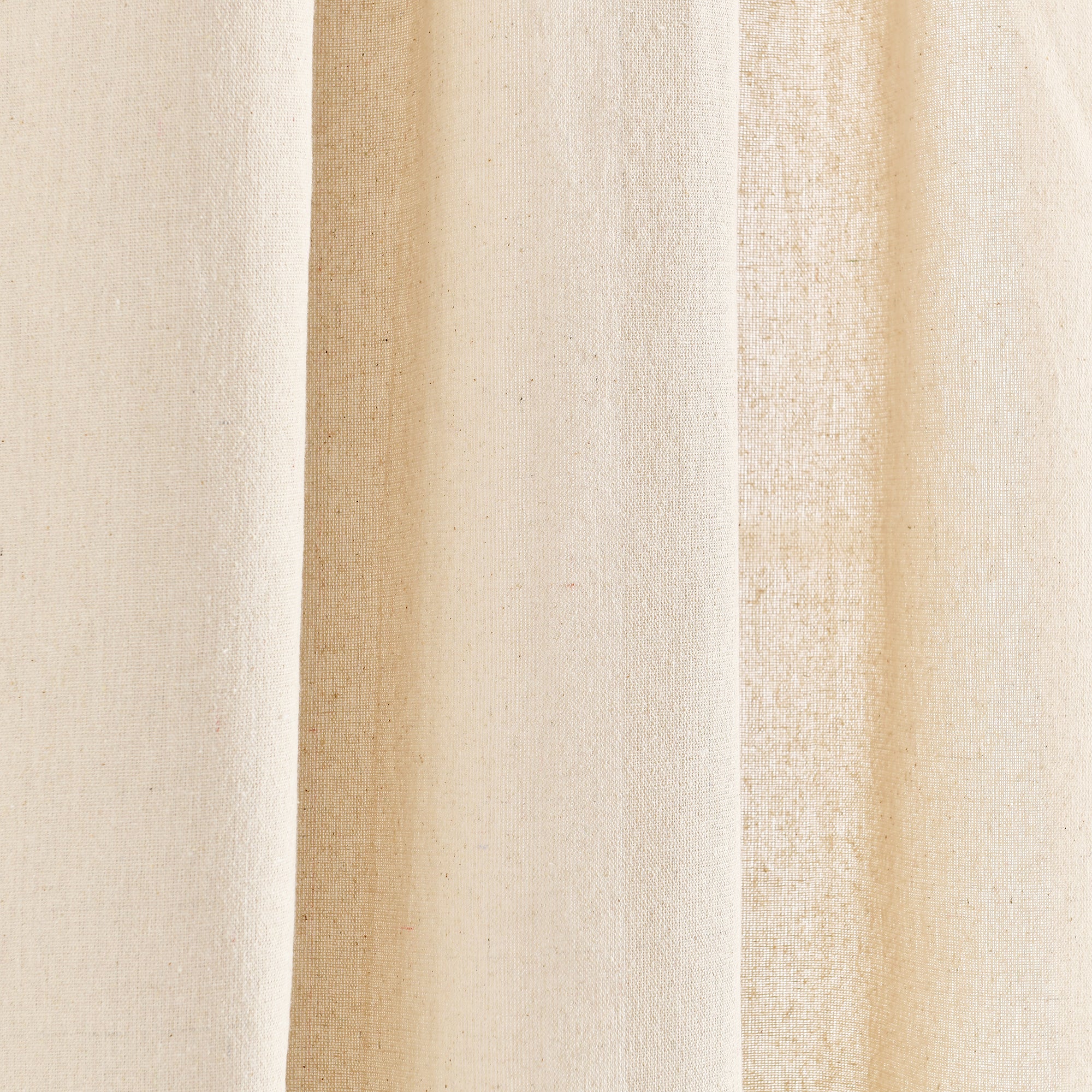 Modern Faux Linen Embroidered Edge With Attached Valance Window Curtain Panel Set