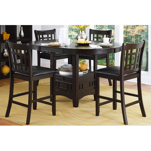 Dark Cherry Finish Counter Height 1pc Dining Table...