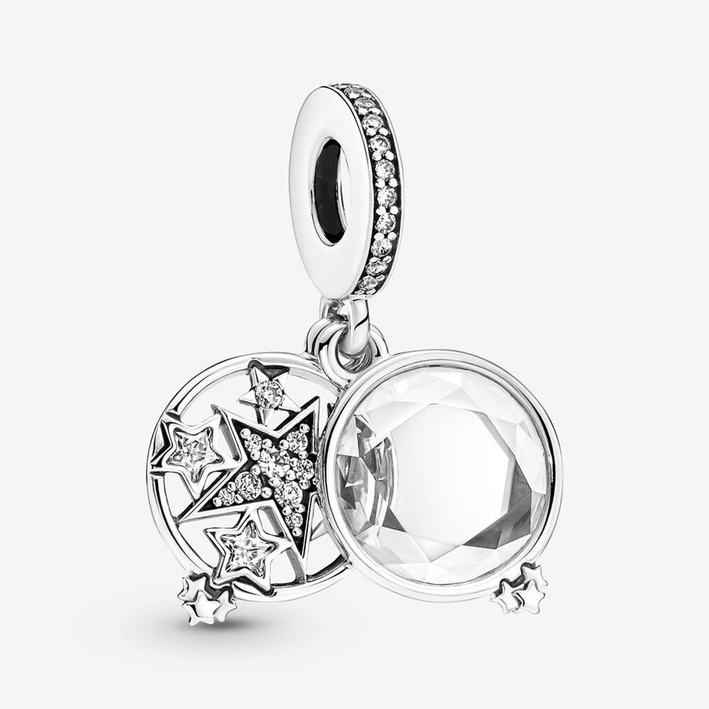 PANDORA  Magnified Star Double Dangle Charm