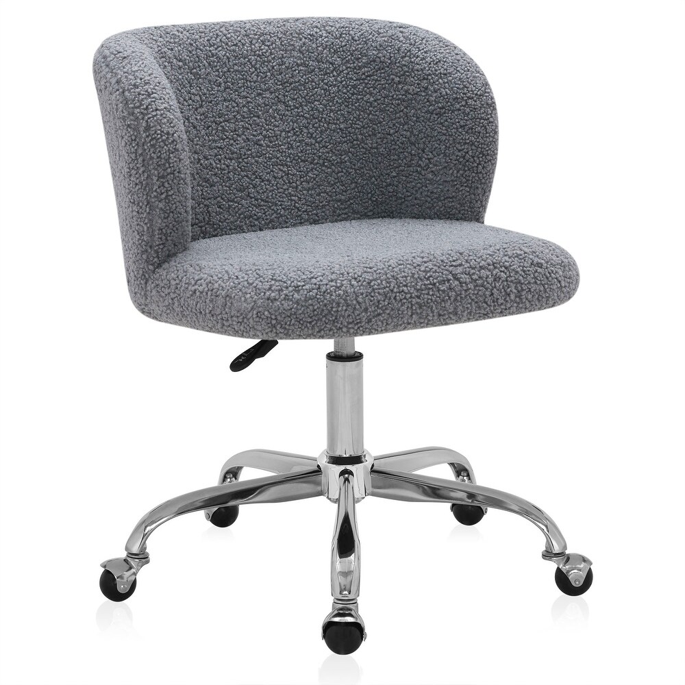 BELLEZE Aston Boucle Desk Chair Swivel Adjustable Height  8 Options