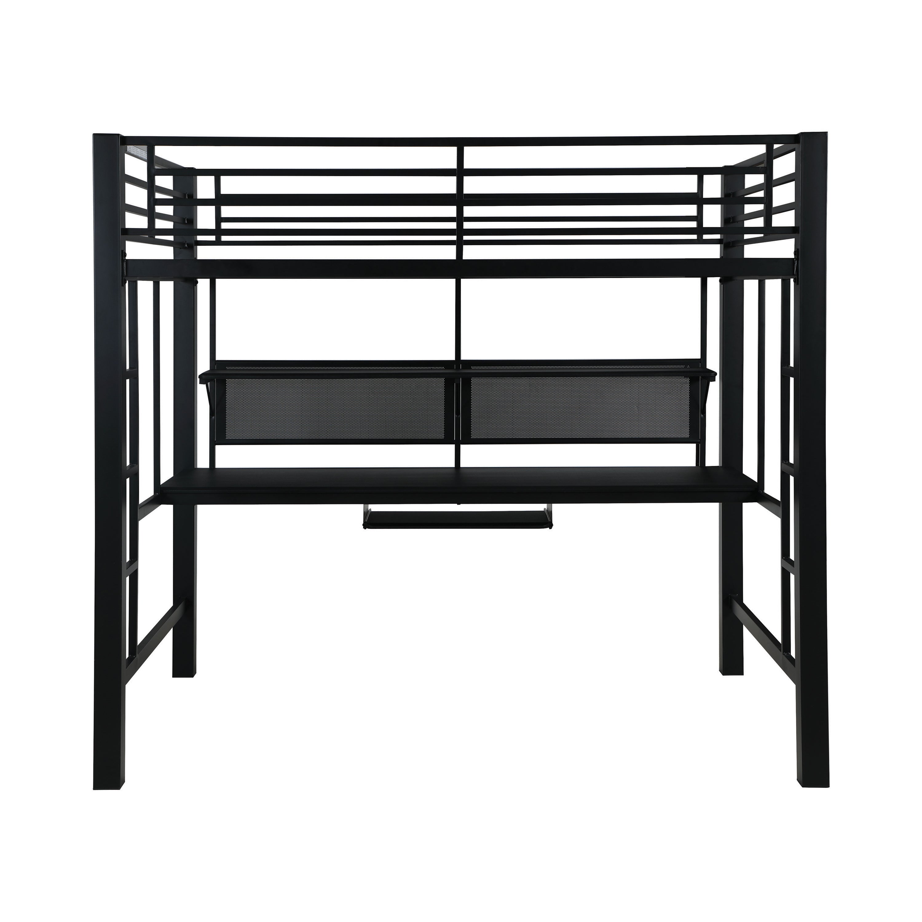 Avalon Full Workstation Loft Bed Black-460023