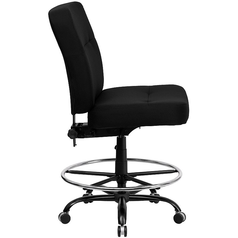 Flash Furniture Big and Tall Black Drafting Ergonomic Desk Chair