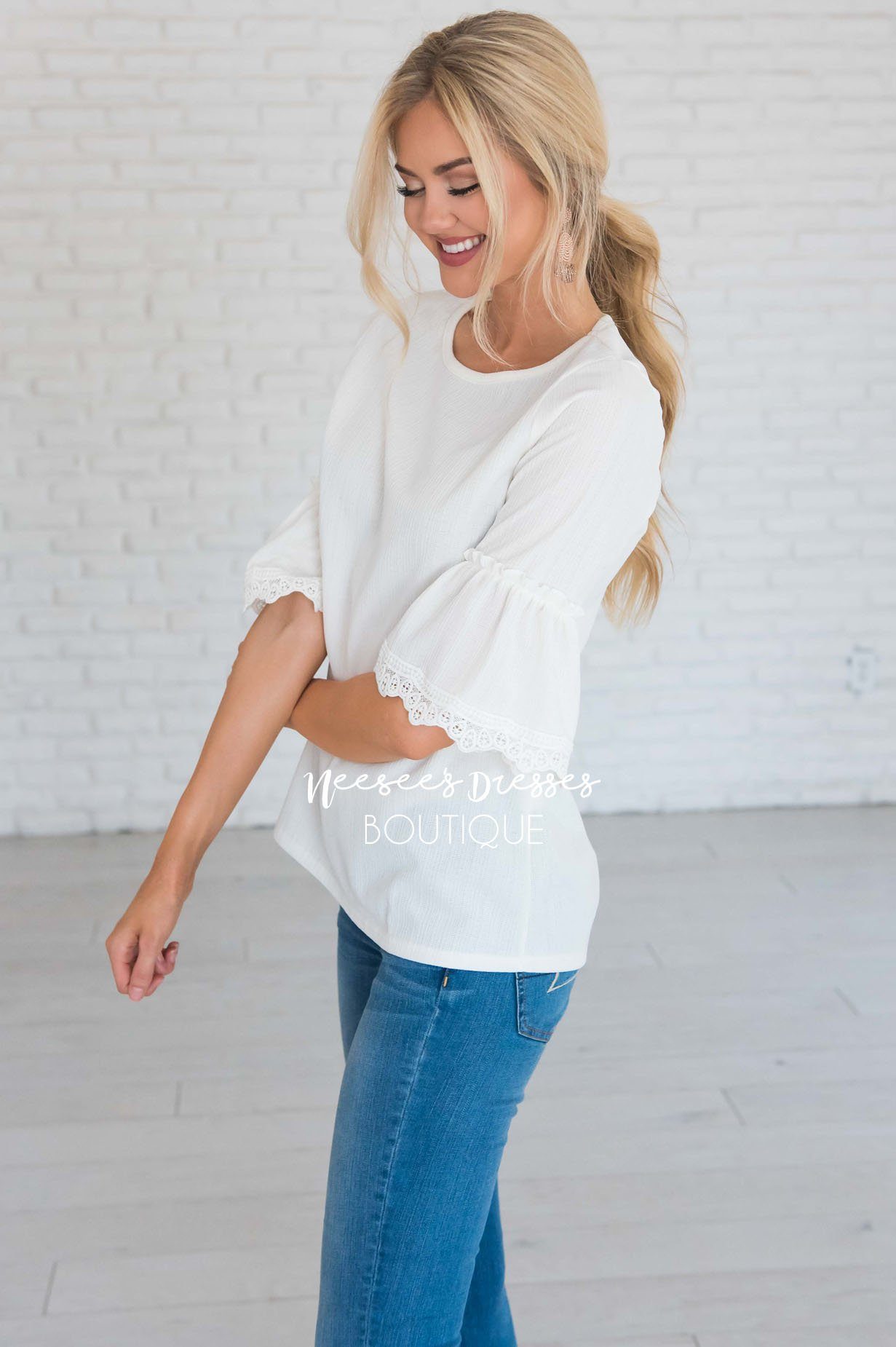 Just One Wish Bell Sleeve Top