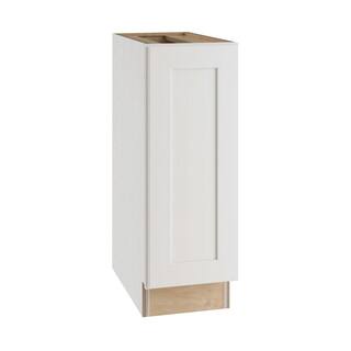 Home Decorators Collection Newport Assembled 9x34.5x24 in Plywood Shaker Base Pullout Pantry Kitchen Cabinet in Painted Pacific White BPPO9-NPW