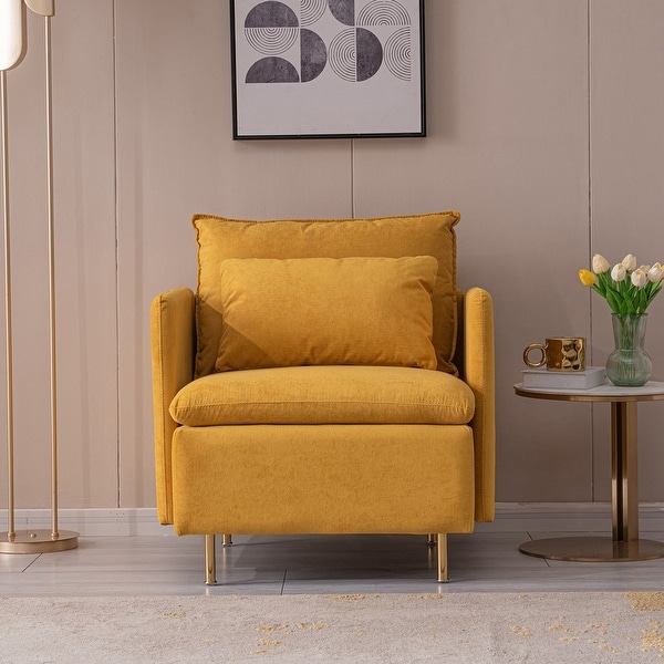 Fabric Upholstered Single Sofa Chair， Accent Armchair