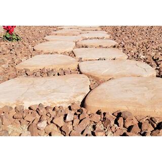 Classic Stone El Paso Sandstone Irregular Concrete Stepping Stone Pathway Pack (32-Piece) 100085703