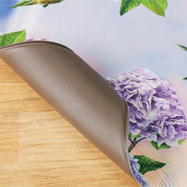 Collections Etc Hummingbirds And Hydrangeas Anti fatigue Kitchen Mat