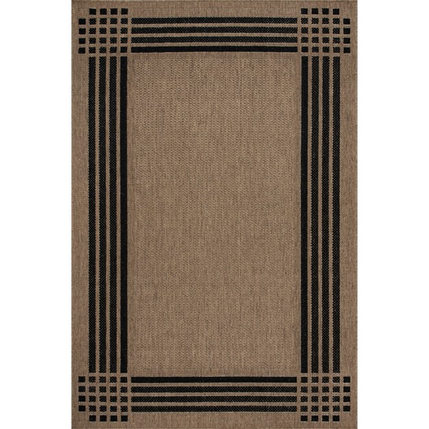 Nuloom Legacy Striated Bordered Indoor outdoor Patio Area Rug