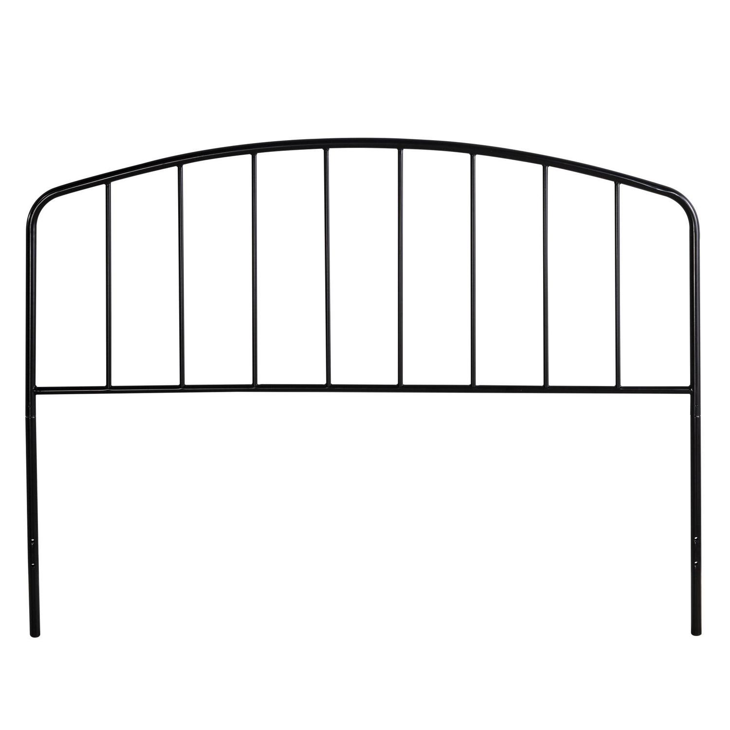 Hillsdale Furniture Tolland Arched Spindle Satin Black Metal Full/Queen Headboard