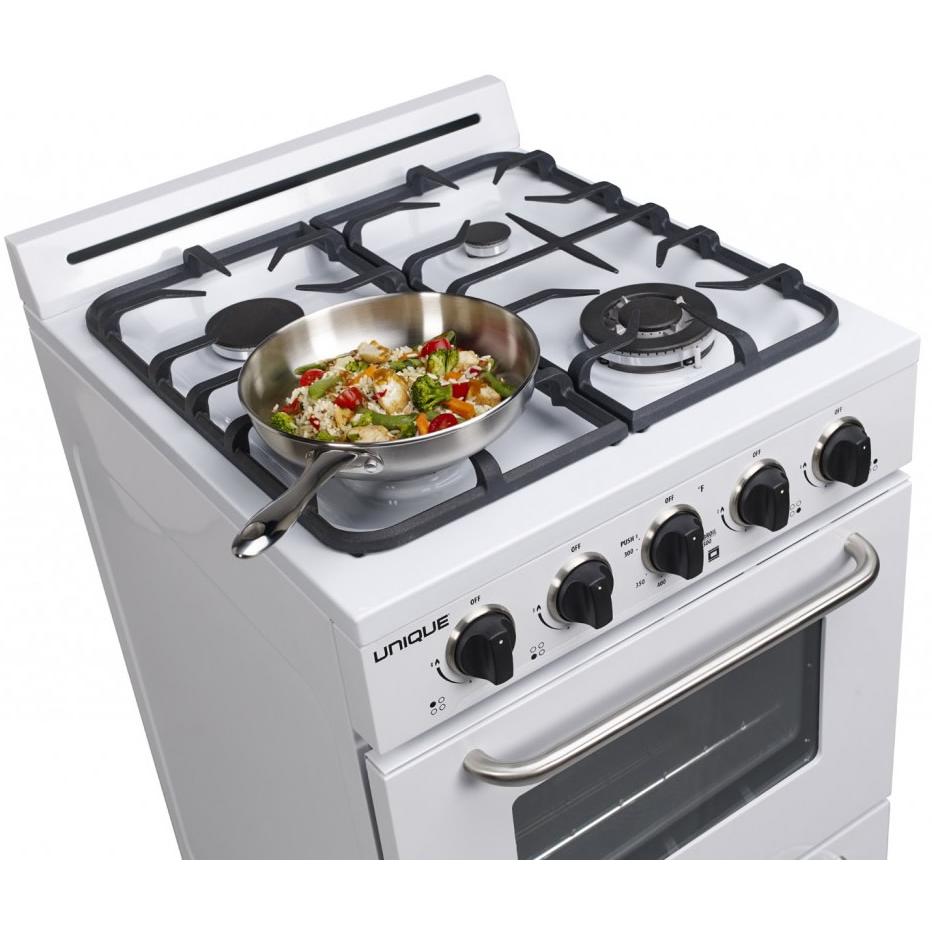 Unique Appliances 24-inch Freestanding Gas Range UGP-24G OF1 W