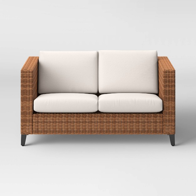 Brookfield Steel Wicker Loveseat