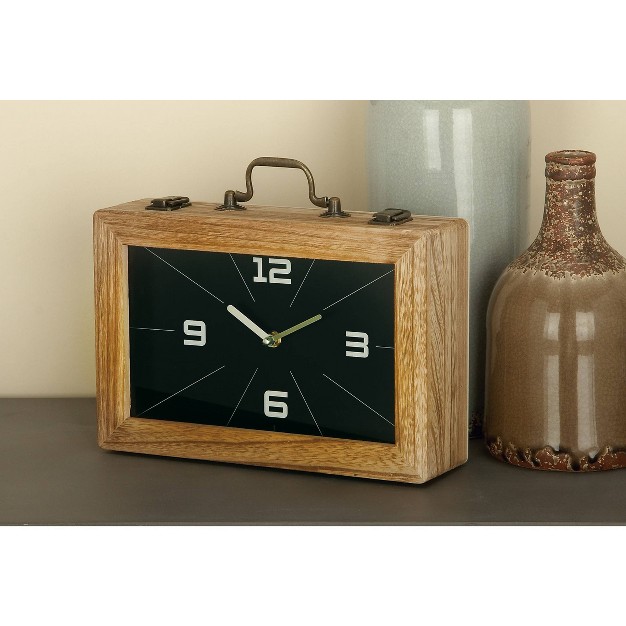 Wooden Encased Clock Black Olivia amp May