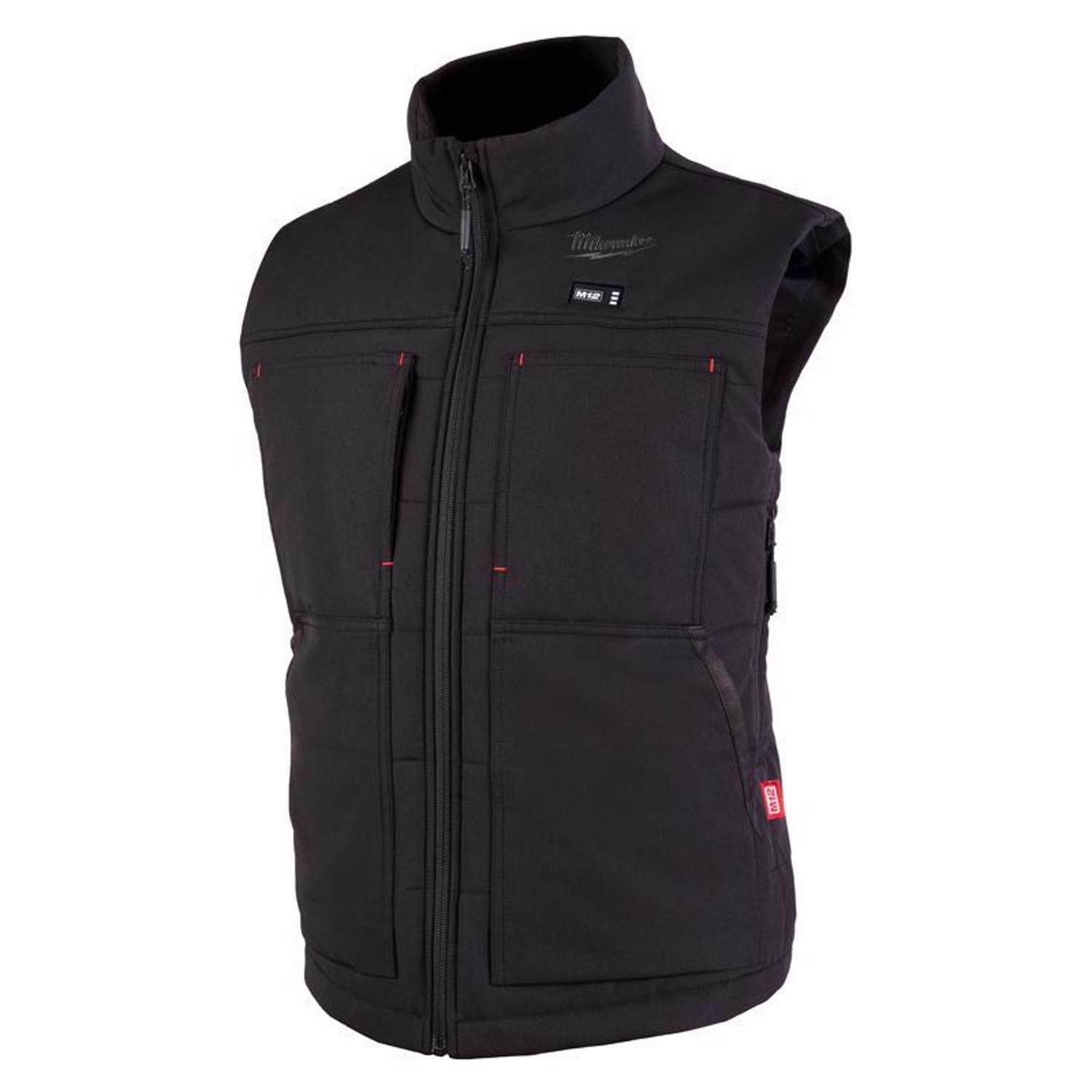 MW M12 L Sleeveless Women\u0027s Full-Zip Heated Vest (Vest Only) Black