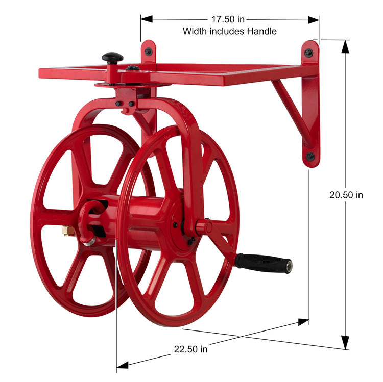 Liberty Garden Revolution Multi Directional Hose Reel， Steel