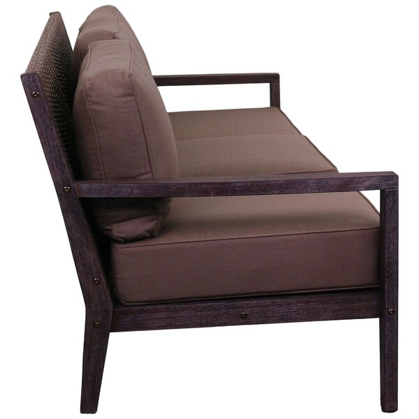 Courtyard Casual Bridgeport II 4 pc Sofa Set Includes: One Sofa，One Coffee Table and Two Club Chairs