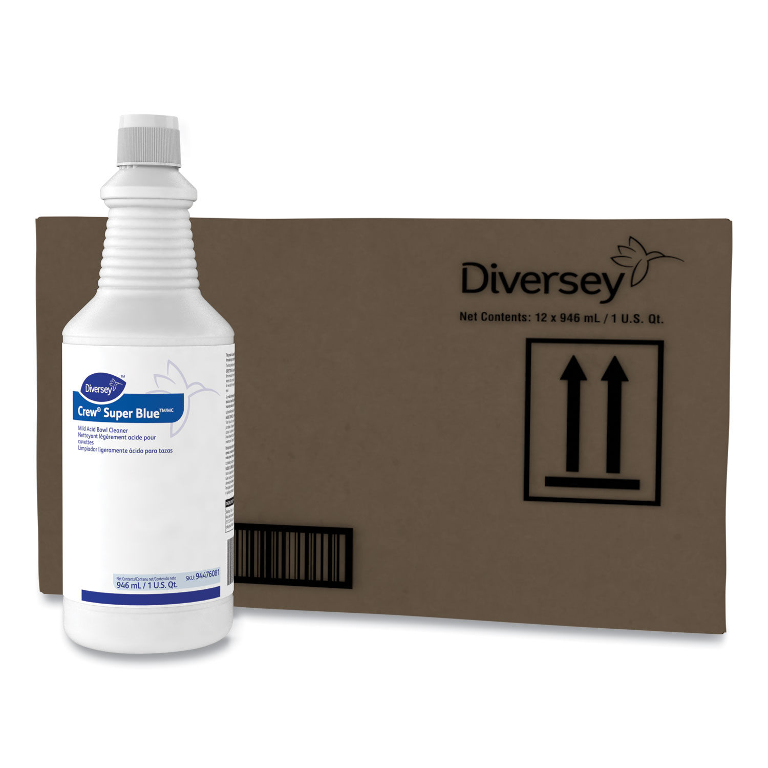 Crew Super Blue Mild Acid Bowl Cleaner by Diverseyandtrade; DVO94476081