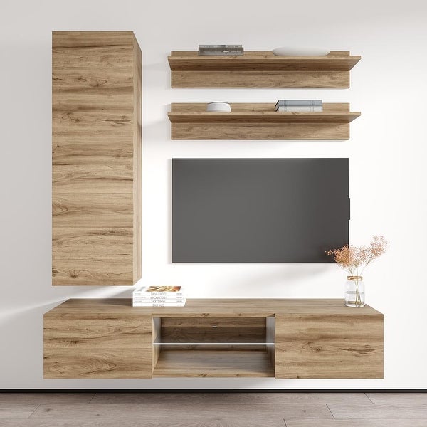 Fly H1 33TV Wall Mounted Floating Modern Entertainment Center