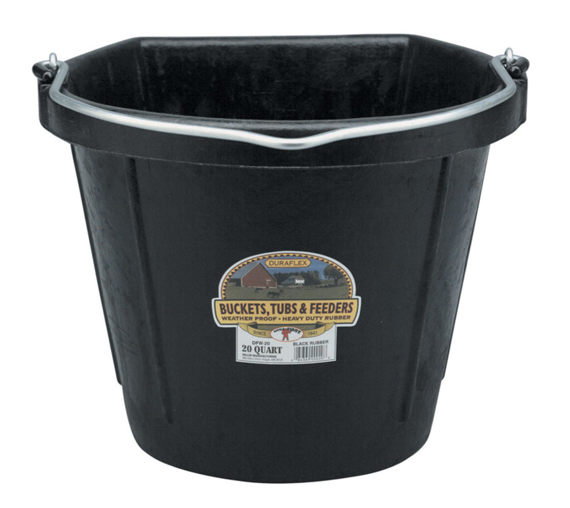 PAIL FLAT-BACK RUBR 20QT