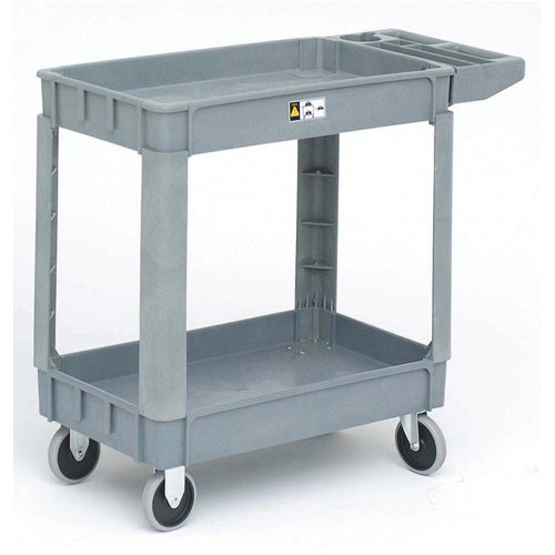 Central Exclusive Grey Plastic Small Utility Tub Cart With Handle - 31