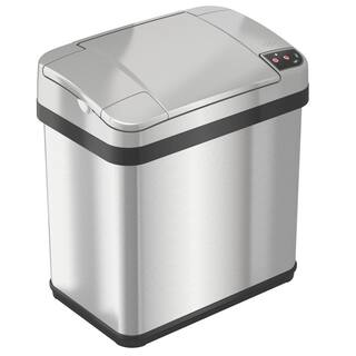 iTouchless 2.5 Gal. Stainless Steel Touchless Automatic Sensor Trash Can with Odor Filter and Fragrance MT02SS