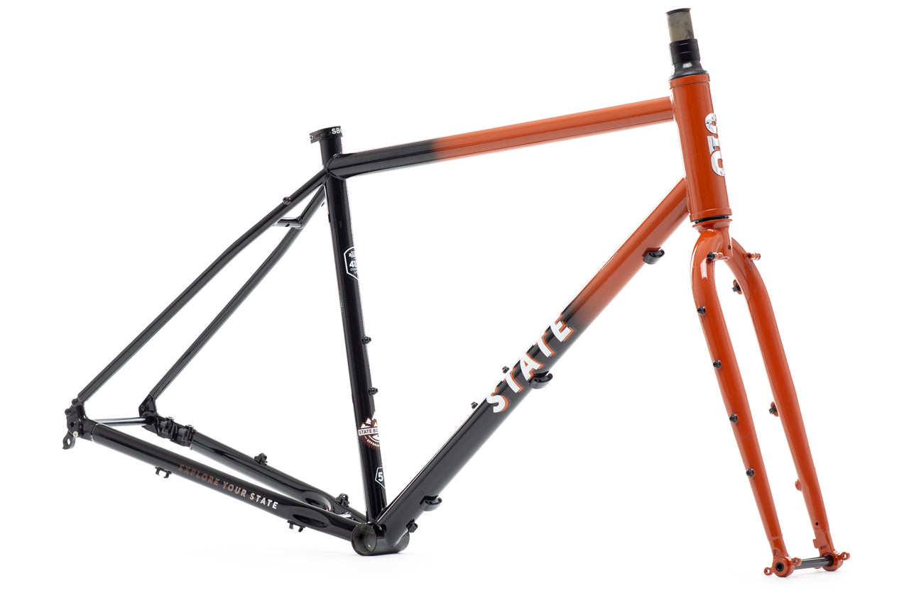 4130 All-Road - Frame & Fork Set - Rust Fade