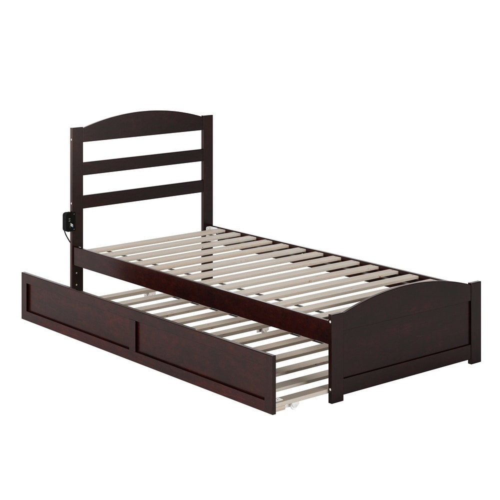 Warren Solid Wood Platform Bed with Footboard