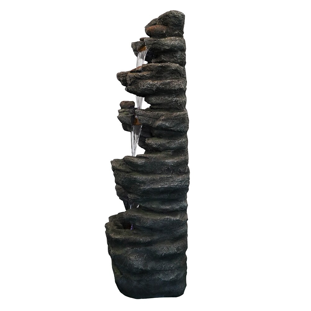 40 inch Cascading LED Waterfall Fountain