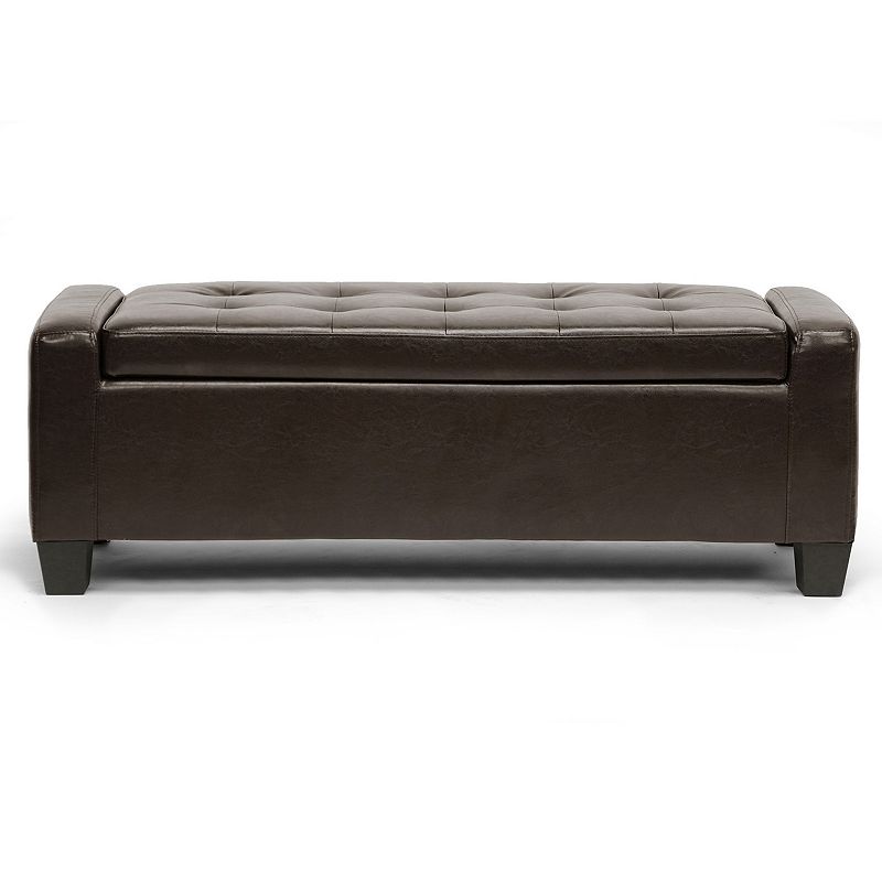 Baxton Studio Manchester Ottoman