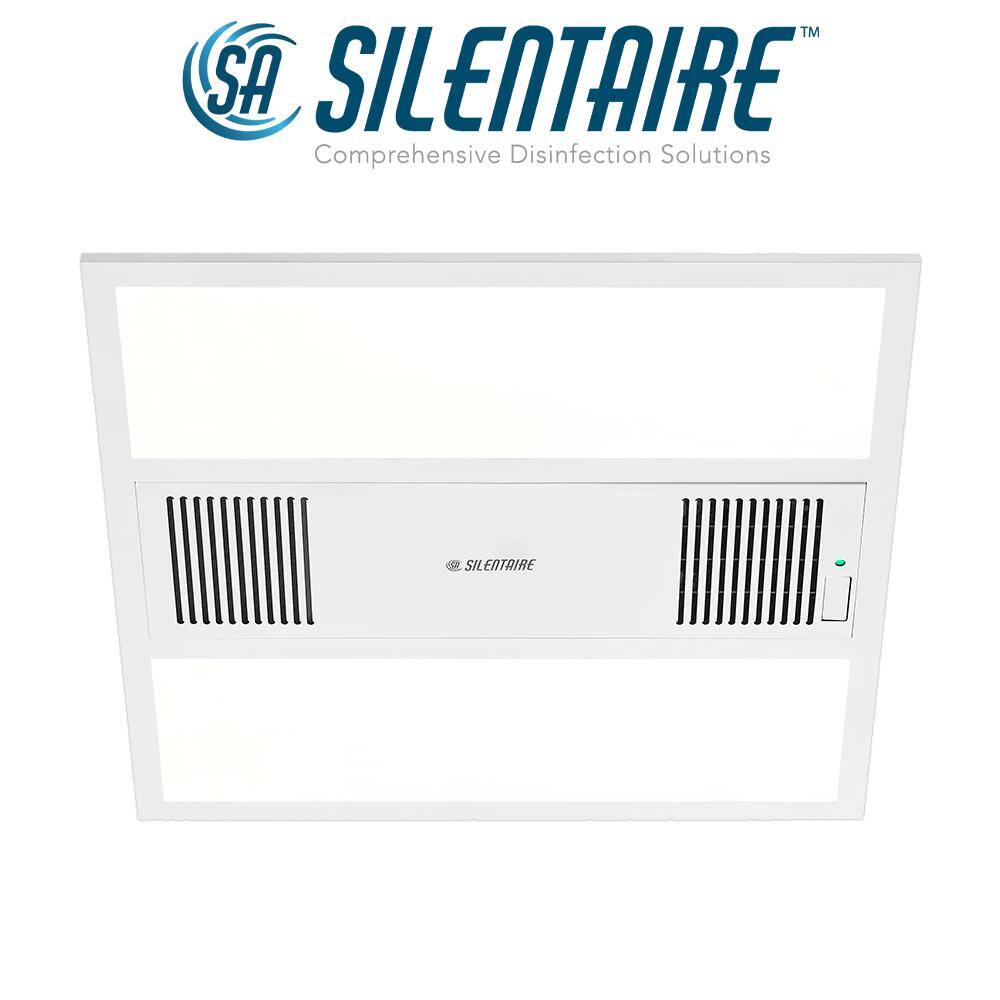 SILENTAIRE 2 ft. x 2 ft. Plasma Air Disinfection Integrated LED Panel Light Adjustable Color Temperatures 4375 Lumens 558101120