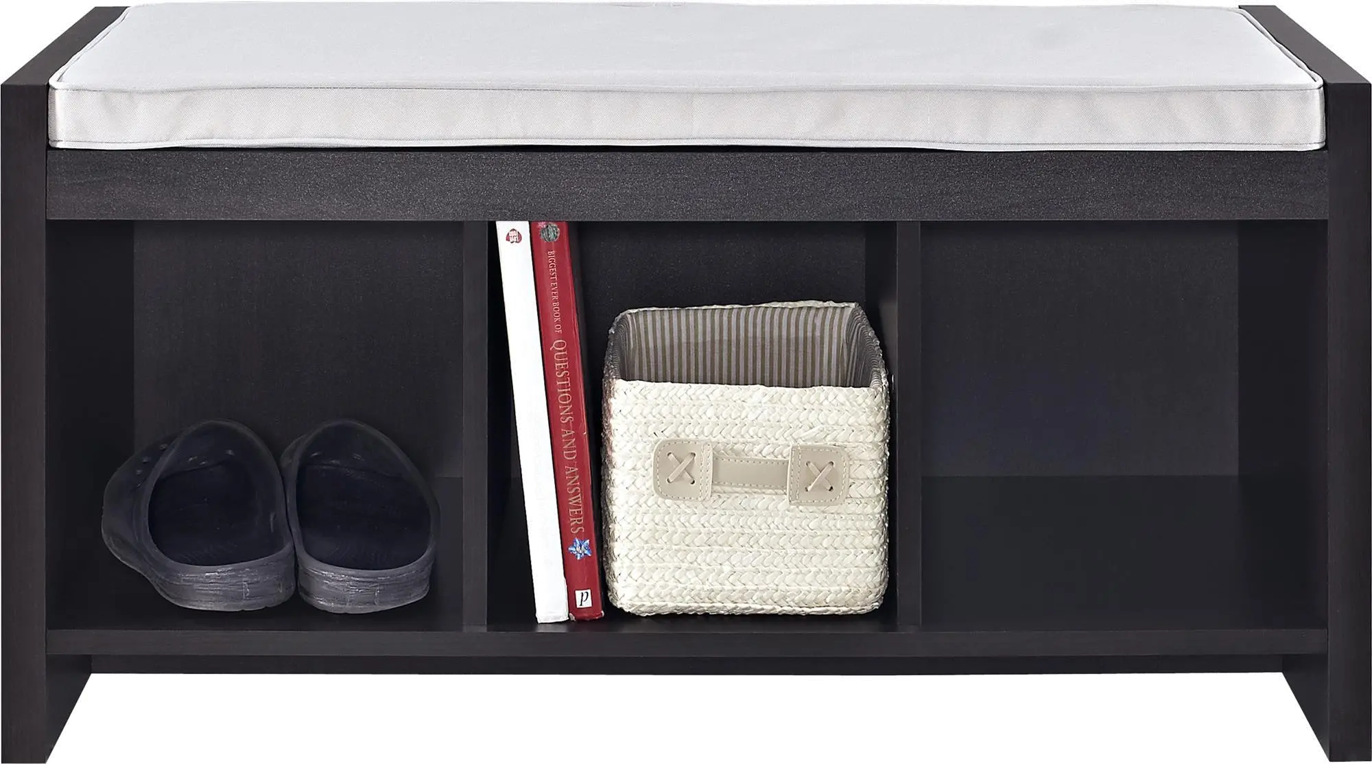 Penelope Espresso Entryway Storage Bench