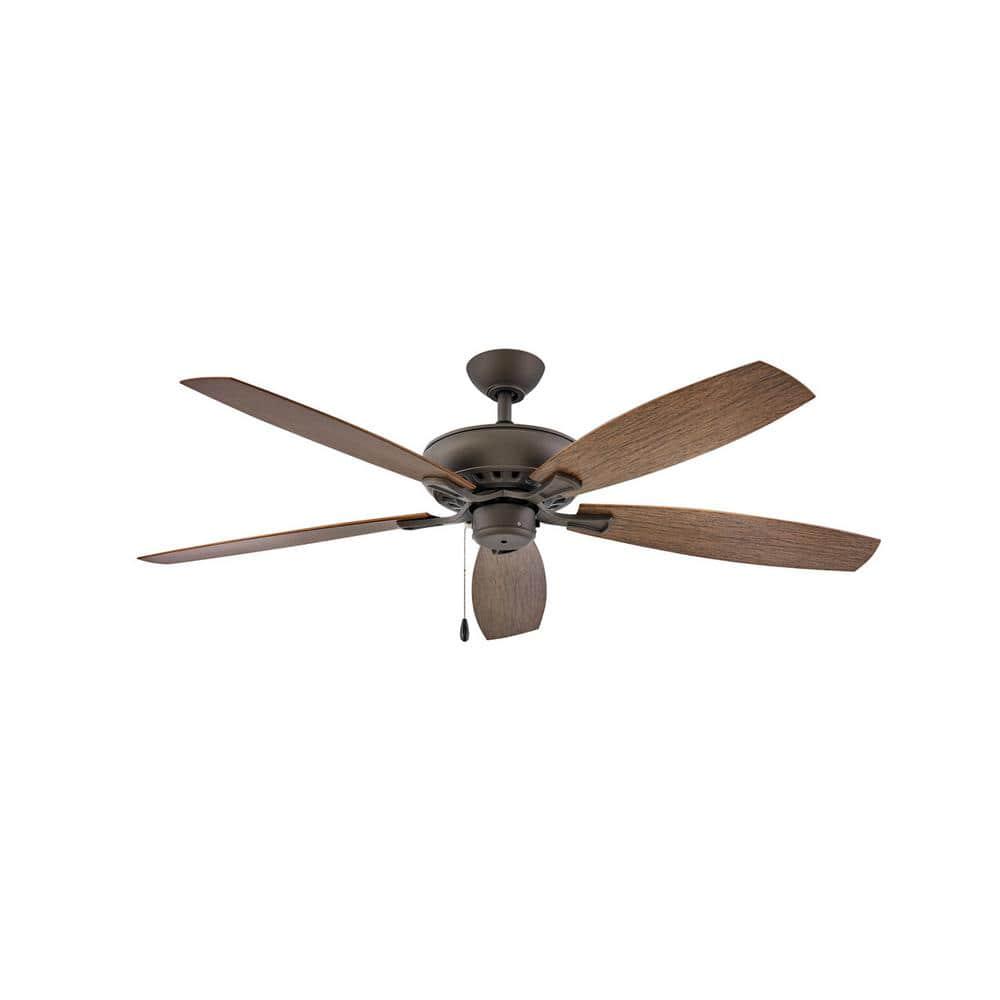 HINKLEY HIGHLAND WET 60 in IndoorOutdoor Metallic Matte Bronze Ceiling Fan Pull Chain