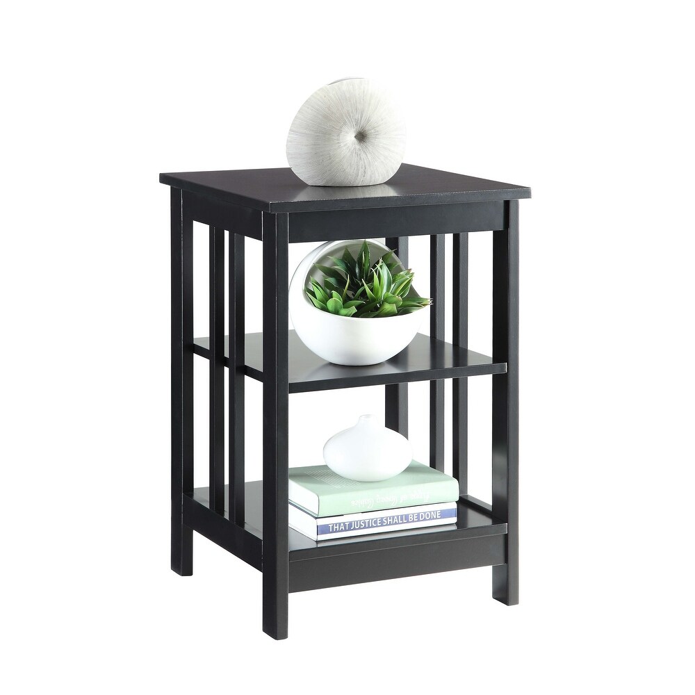 Convenience Concepts Mission End Table with Shelves