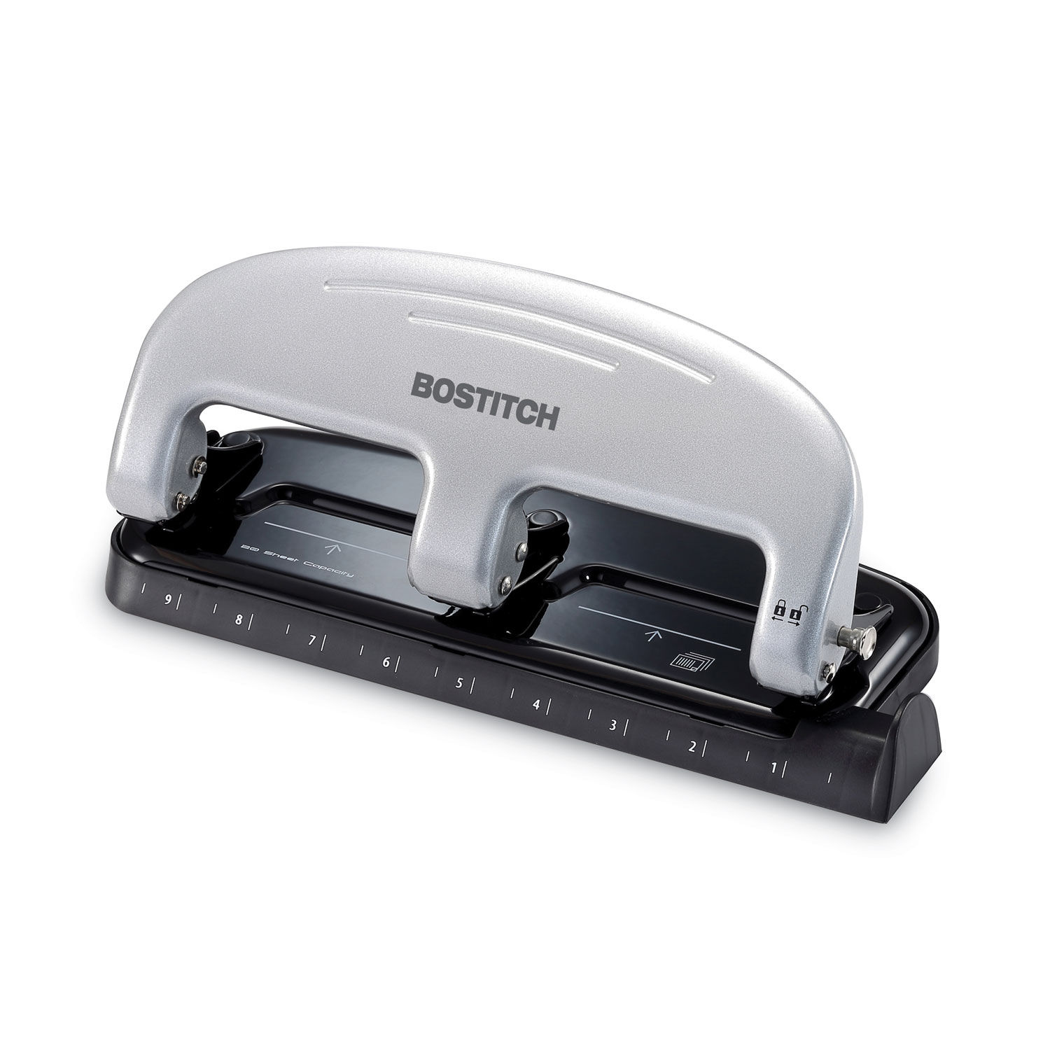 20-Sheet EZ Squeeze Three-Hole Punch by Bostitchandreg; ACI2220