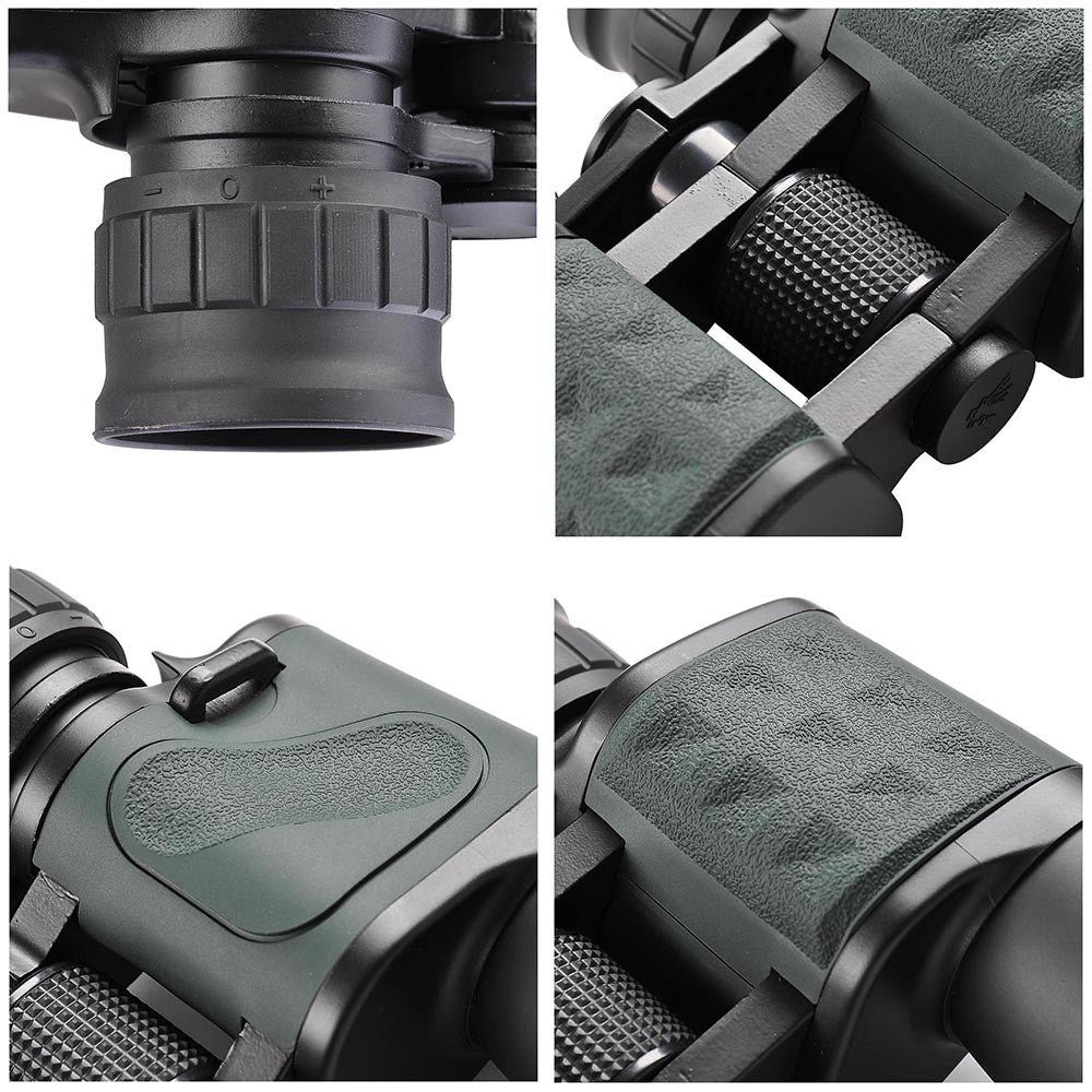 Yescom Travel 50mm 10x Binoculars Wide Angle Green