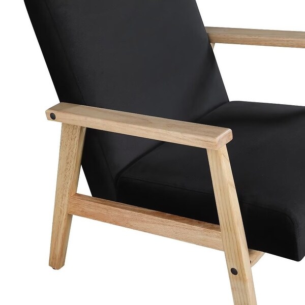 Morden Fort Accent Chair Armchair with Rubber Wood Frame