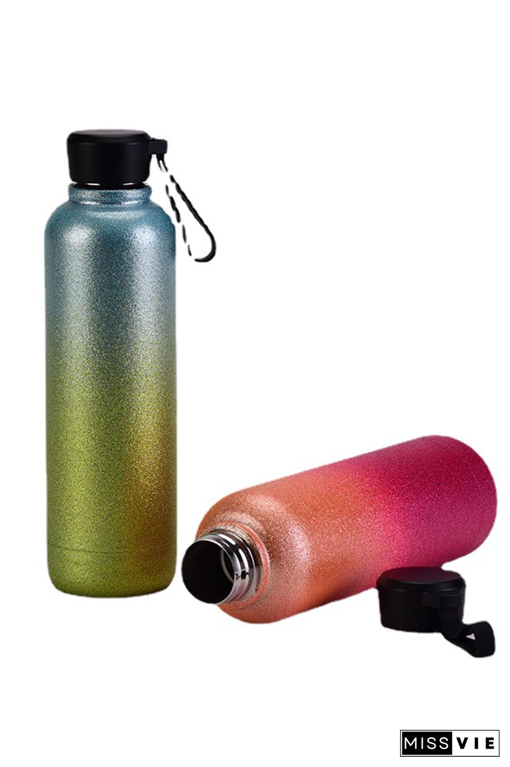 Portable Gradient Color Stainless Steel Bottles 500ml MOQ 3pcs