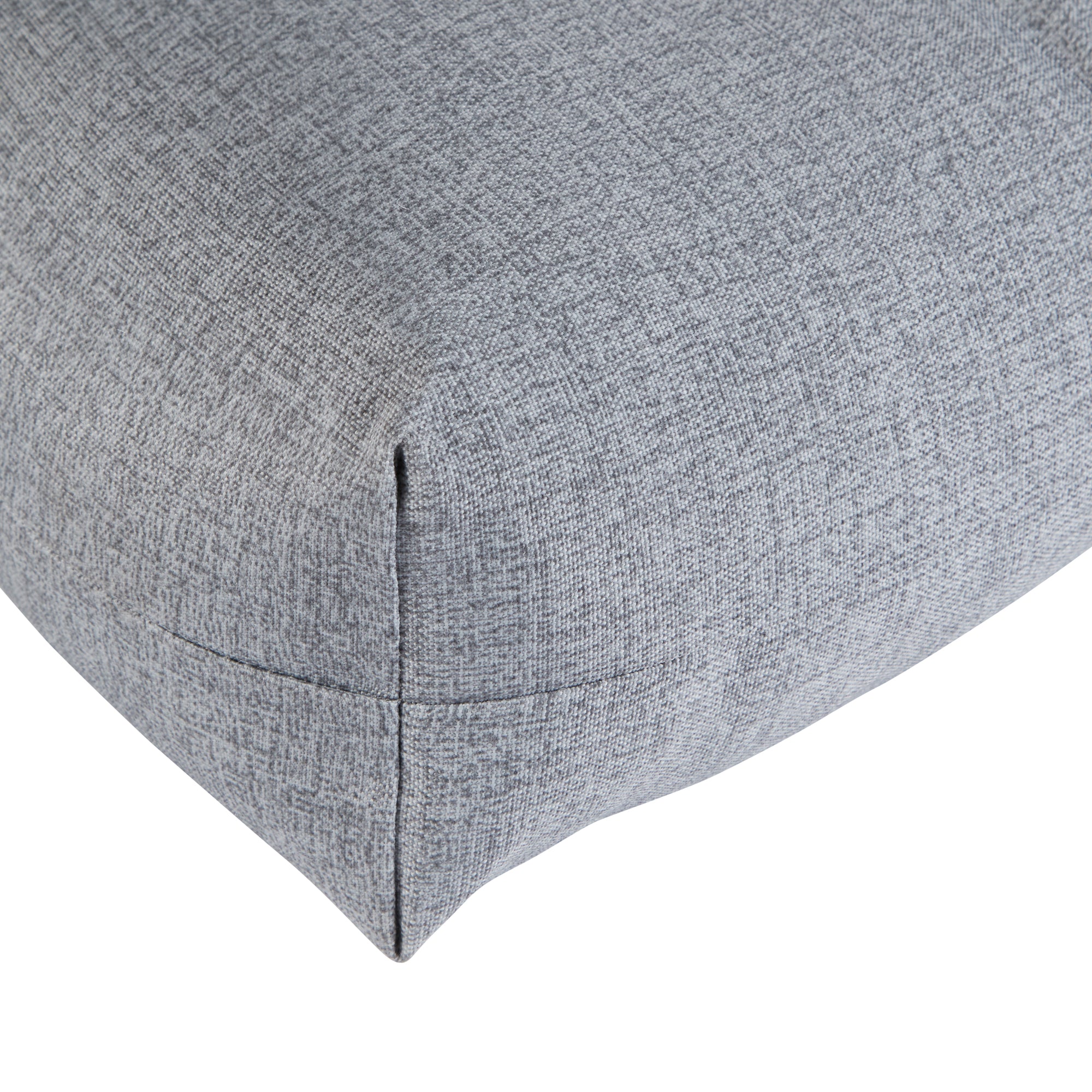 Greendale Home Fashions Heather Gray 42 x 21 in. Outdoor Reversible Tufted Chair Cushion