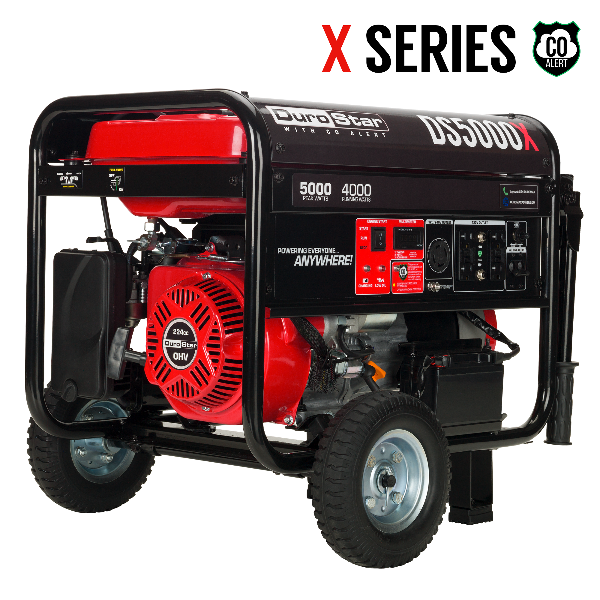 5,000 Watt Gasoline Portable Generator w/ CO Alert