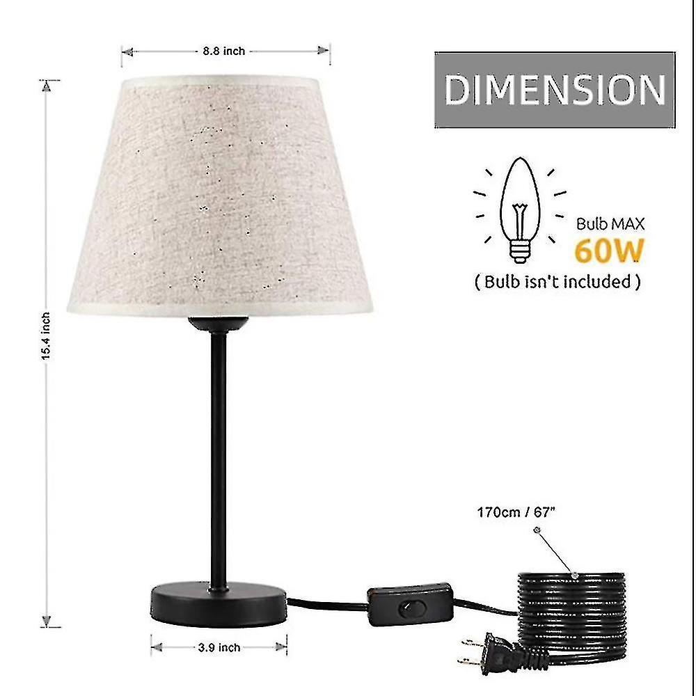 Naiwang Lamp Table Dimming Room Bedroom Linen Bedside Homestay