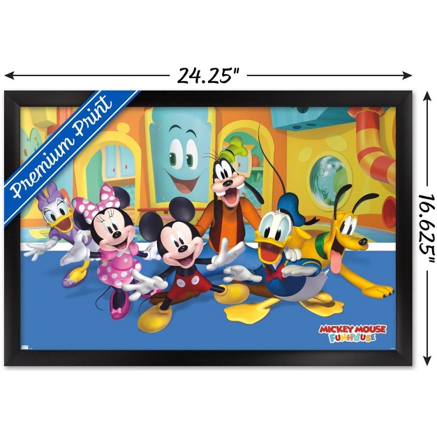 Trends International Disney Mickey Mouse Funhouse Group Framed Wall Poster Prints