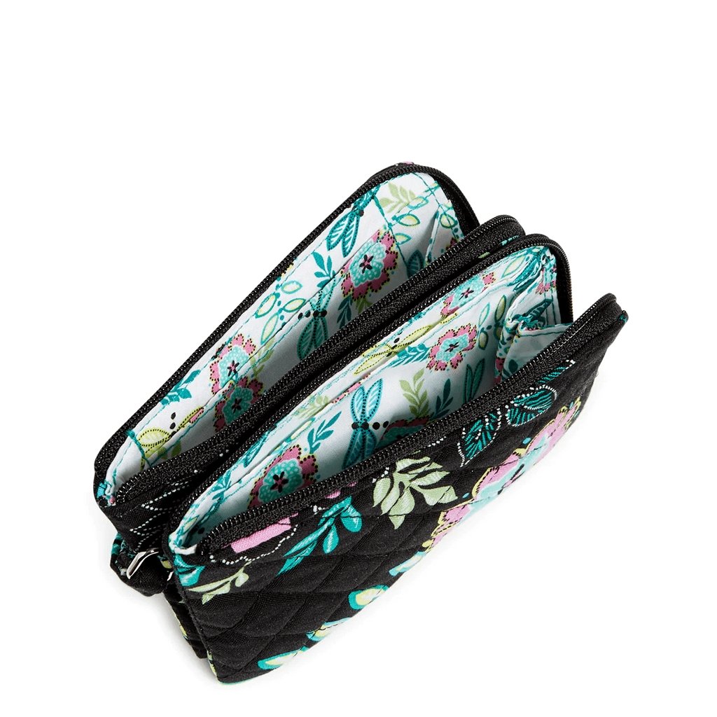 Vera Bradley  RFID Double Zip ID in Island Garden