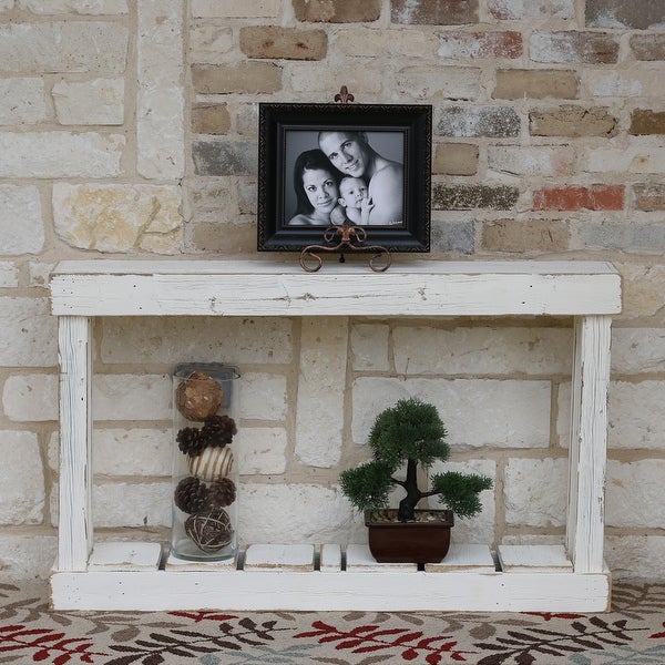 46-inch Rustic Distressed Reclaimed Wood Console Table