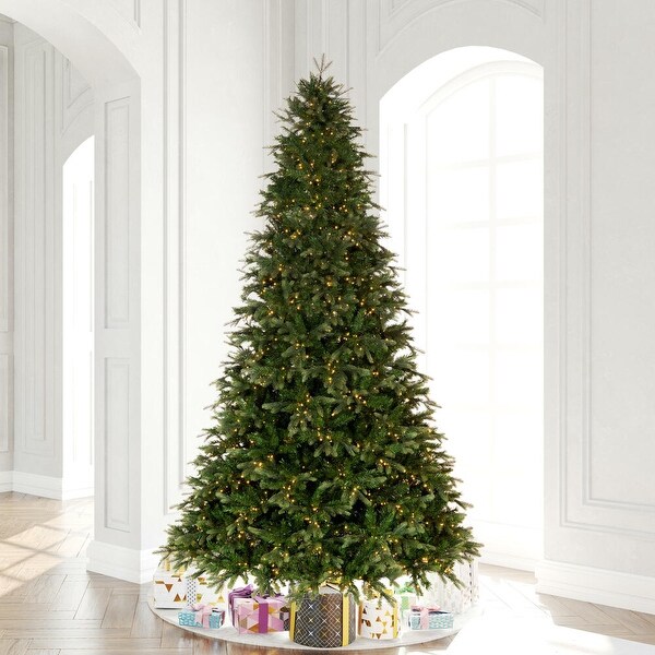 Vickerman 9' x 66 Douglas Fir Artificial PreLit Christmas Tree，DuraLit® Warm White LED Wide Angle Lights.