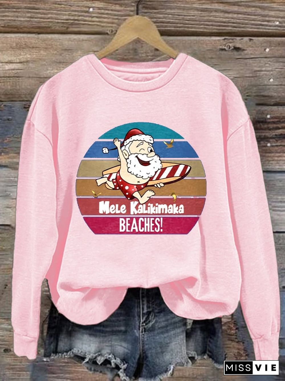 Women'S Christmas Printed Casual Sweatshirt