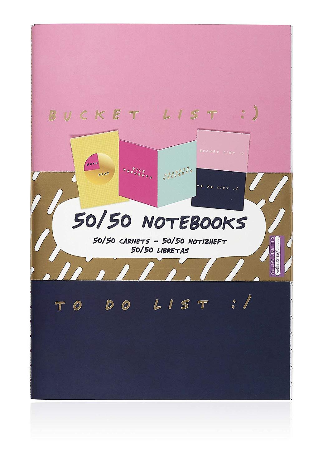 Set of 3 Novelty Notebooks NPW Gifts